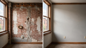 Repairing Plaster & Drywall After Whole-House Electrical Rewiring for a realistic West Philadelphia property