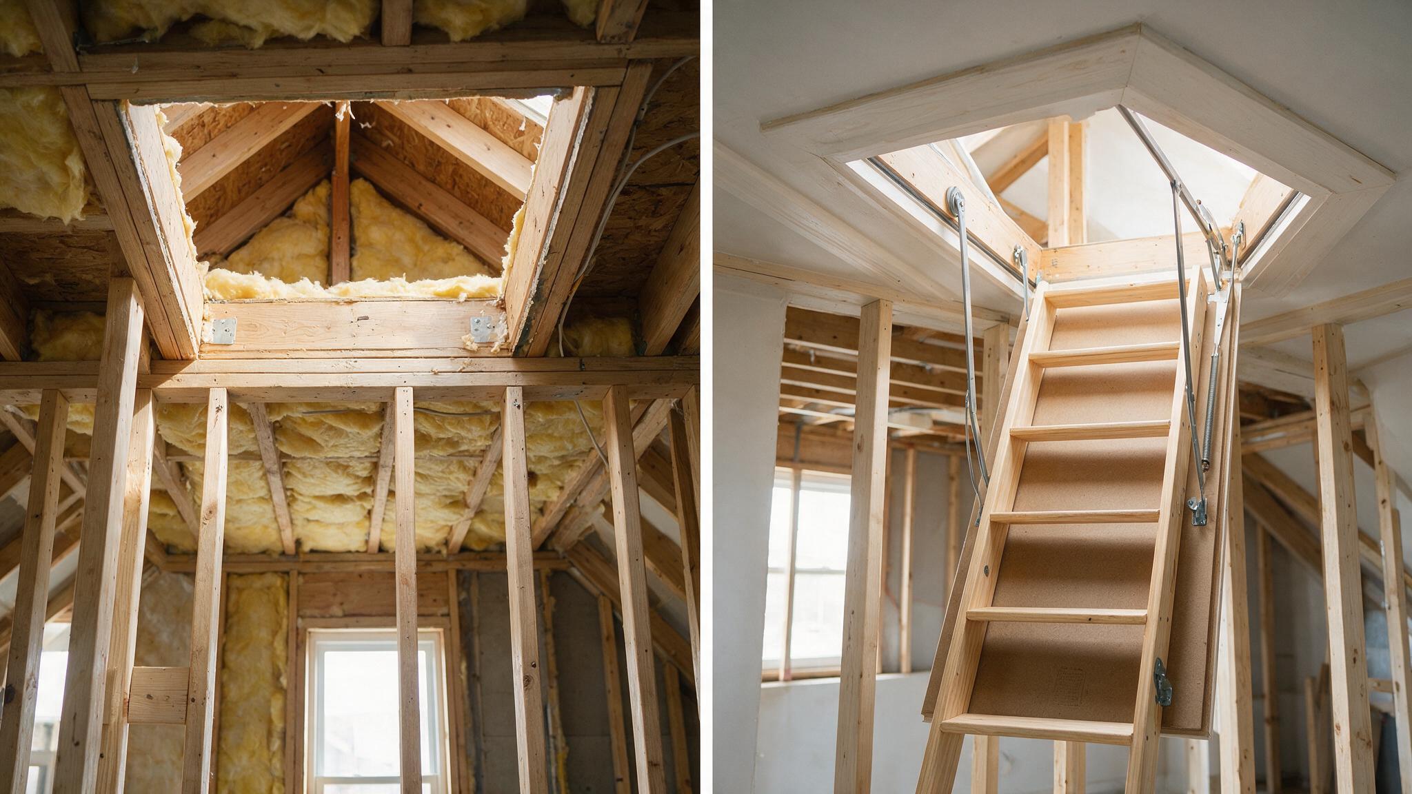 Pull-Down Attic Stair Replacement for a realistic East Falls / Chestnut Hill property