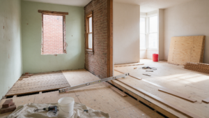 Professional level floors during home renovation Philadelphia detail for PHS General Contractor Philadelphia in West Philadelphia