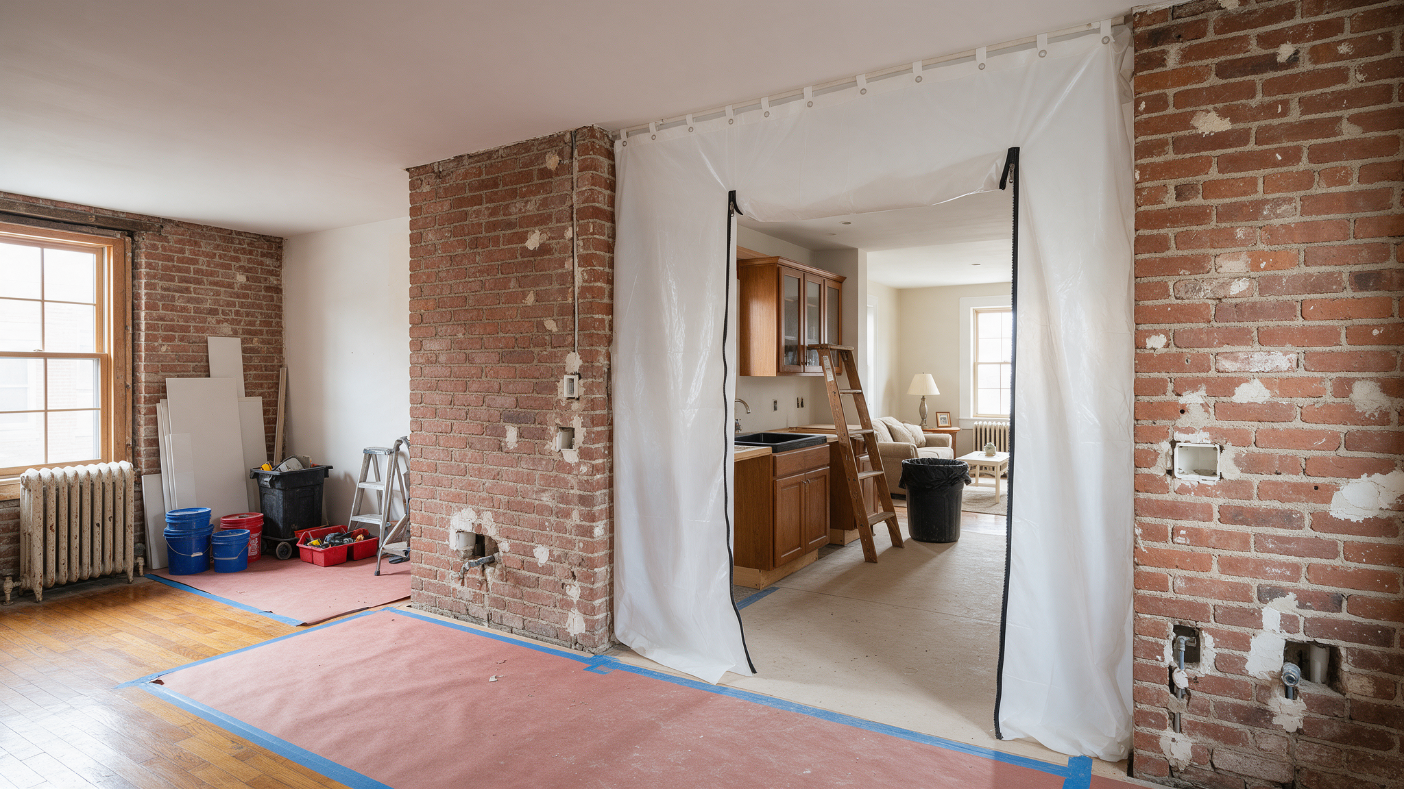 Professional renovating an occupied home Philadelphia detail for PHS General Contractor Philadelphia in West Philadelphia